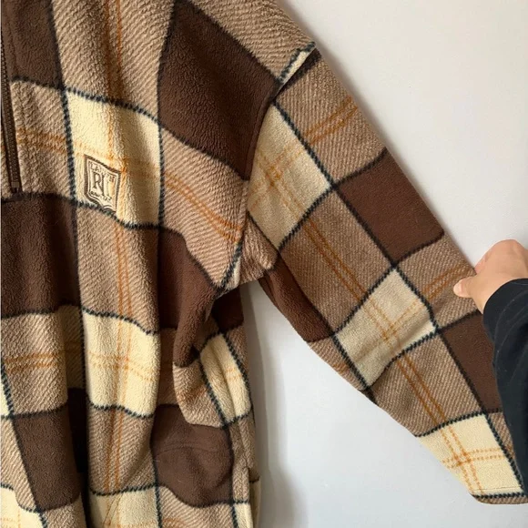 Vintage Lauren Ralph Lauren Oversized 1/4 Zip Fleece Jacket